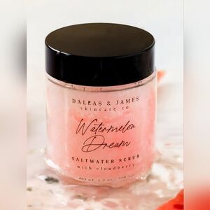NIB Dallas & James Skincare Co. Watermelon Dream Saltwater Scrub